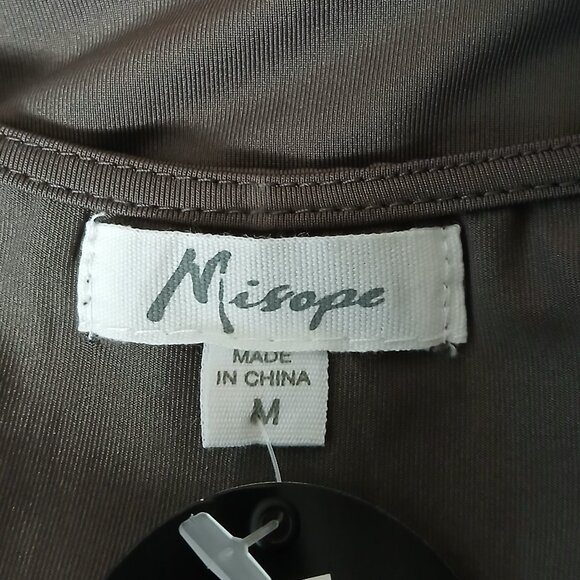 NWT Misope Dress M Tiered Ruffle Layered Lined Side Zip Tank Stretch Y2K - Picture 9 of 11